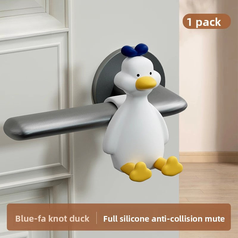 A Charming Cartoon Animal Doorstop - Featuring a Playful Animal Design, Perfect for Keeping Bedroom Doors Open, Enhancing Home Decor. This Soft Rubber Back Doorstop Acts As a Collision Pad, Operates Quietly, Maintains Its Shape