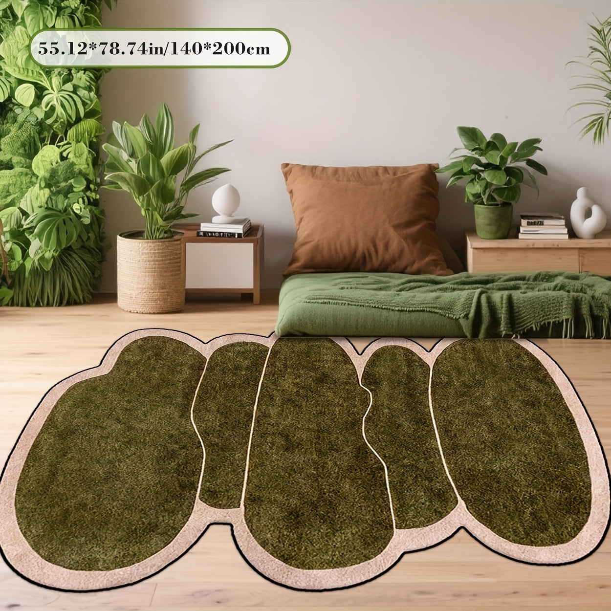 Modern Style with Irregular And Unique Patterns, a Fashionable And Creative Decorative Carpet Featuring Unconventional Shapes. This Carpet Adds a Distinctive Touch to Home Decor, Is Foldable for Easy Storage