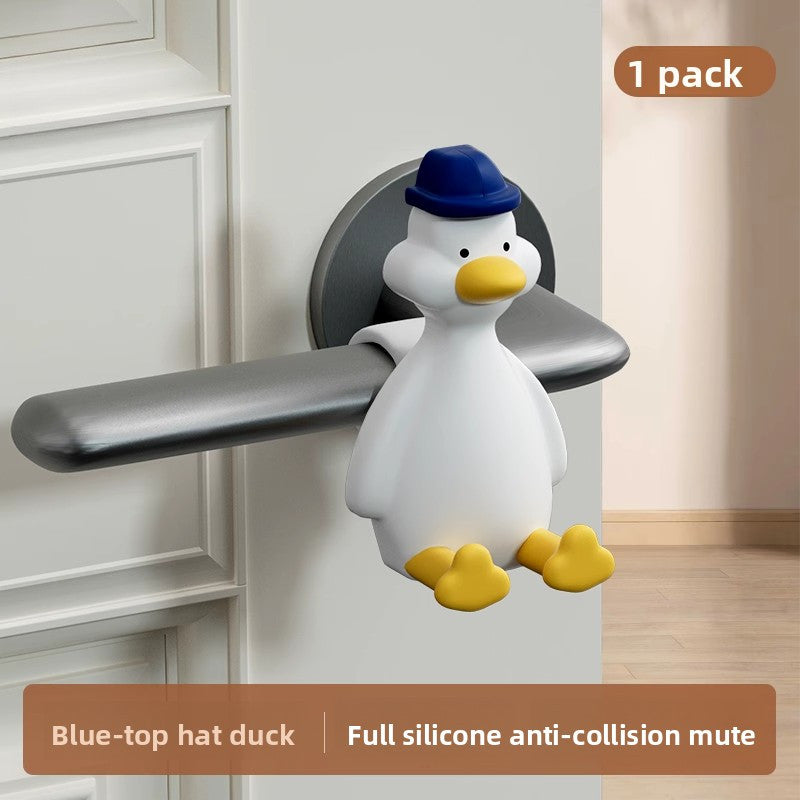 A Charming Cartoon Animal Doorstop - Featuring a Playful Animal Design, Perfect for Keeping Bedroom Doors Open, Enhancing Home Decor. This Soft Rubber Back Doorstop Acts As a Collision Pad, Operates Quietly, Maintains Its Shape