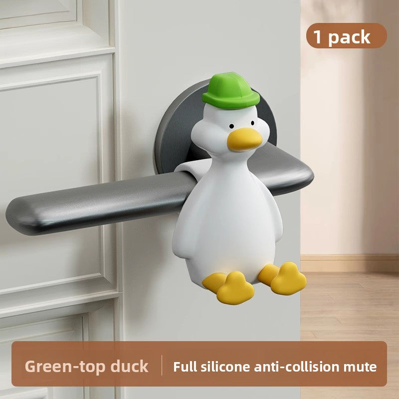 A Charming Cartoon Animal Doorstop - Featuring a Playful Animal Design, Perfect for Keeping Bedroom Doors Open, Enhancing Home Decor. This Soft Rubber Back Doorstop Acts As a Collision Pad, Operates Quietly, Maintains Its Shape