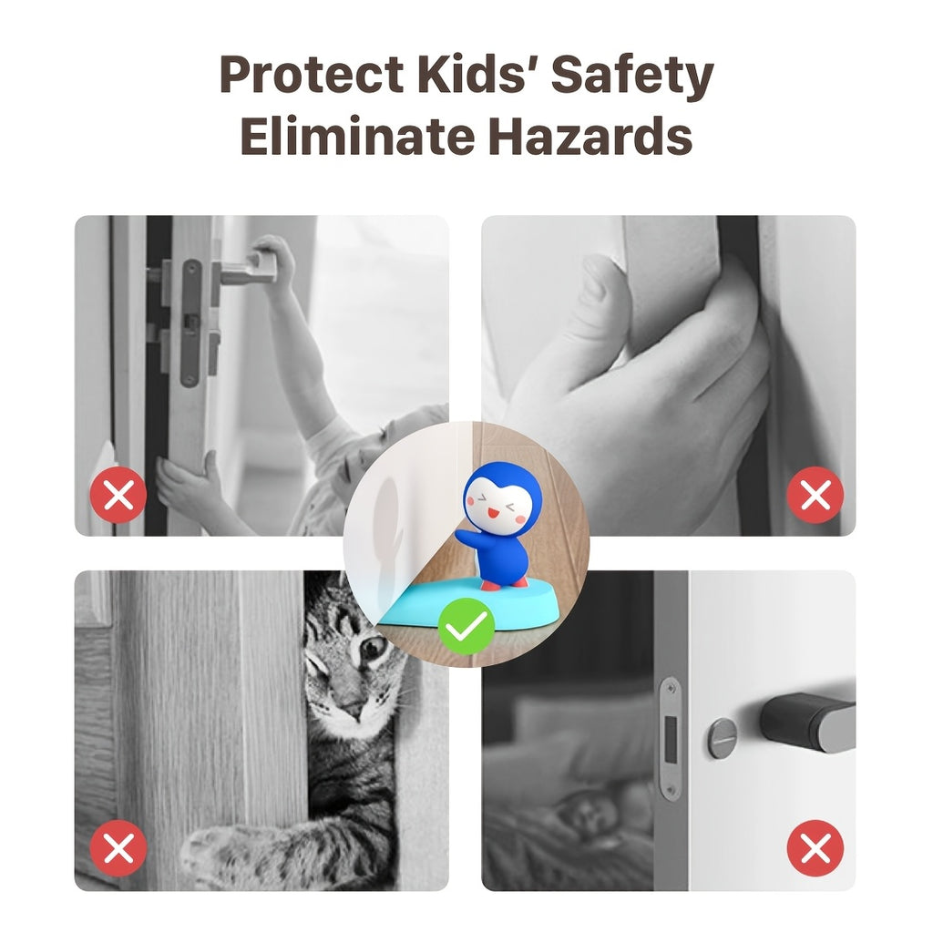 ANTI COLLISION DOOR WEDGE WINDPROOF SAFETY DESIGN PREVENTS DOOR ACCIDENTS