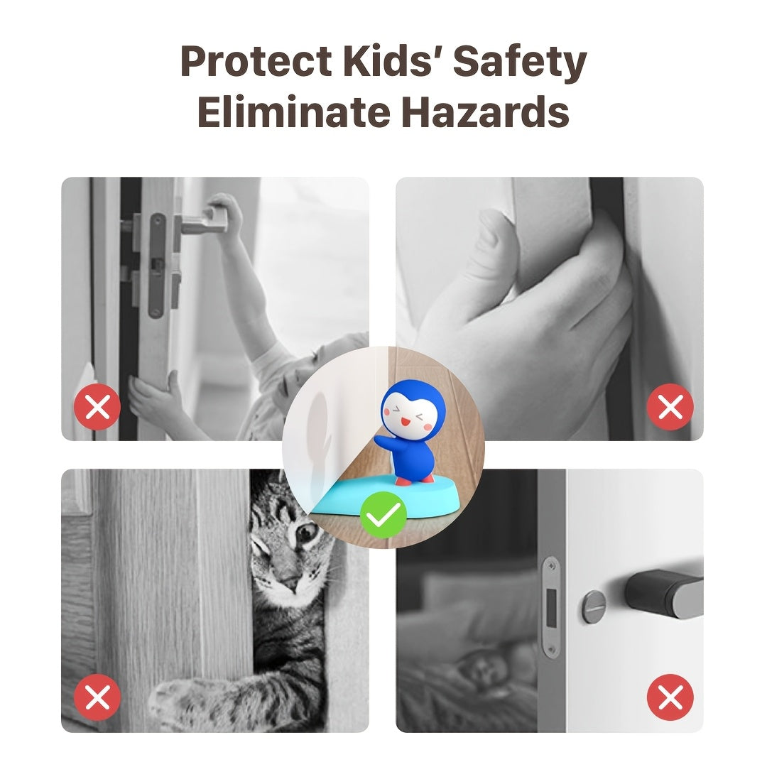ANTI COLLISION DOOR WEDGE WINDPROOF SAFETY DESIGN PREVENTS DOOR ACCIDENTS